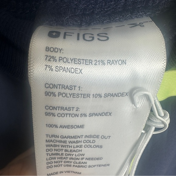 Figs Technical Collection Mari Jogger Scrub Pants‎ Size XXS  Space Navy NEW - Picture 7 of 9